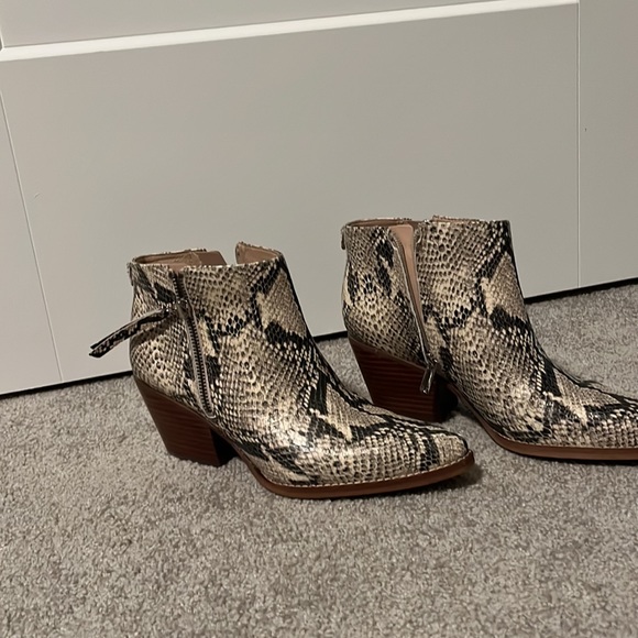 Sam Edelman Snake Skin Booties (6) - Picture 3 of 8
